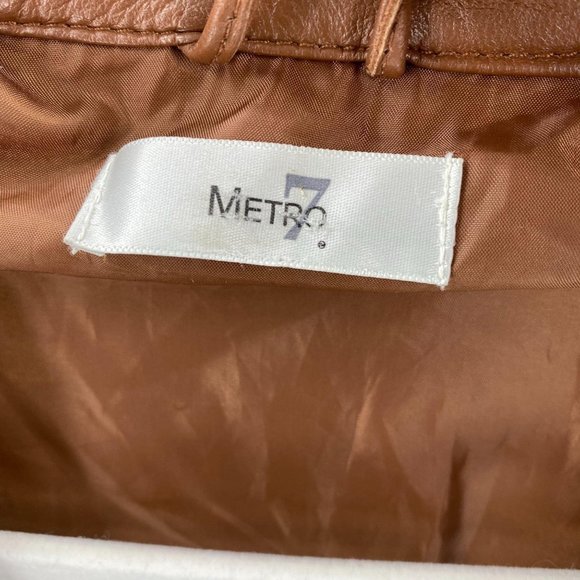 Metro 7 Genuine Leather Moto Jacket - Picture 11 of 16